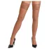 Cottelli - Spitzenstrumpf mit Blumenmuster (Natur) - 4/L