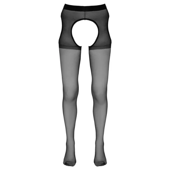 Cottelli - offene (crotchless) Strumpfhose (schwarz) - L/XL