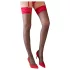 Cottelli - Strapsstrümpfe rot Spitze (schwarz) - 8