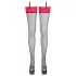 Cottelli - Strapsstrümpfe rot Spitze (schwarz) - 8