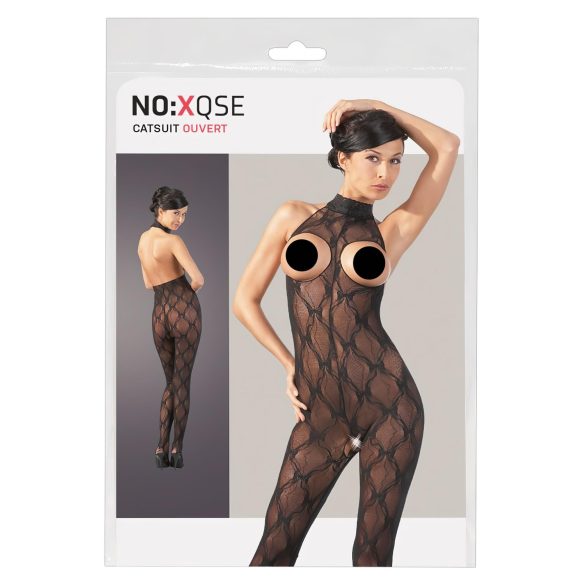 NO:XQSE - Spitze Jumpsuit mit offener Brust