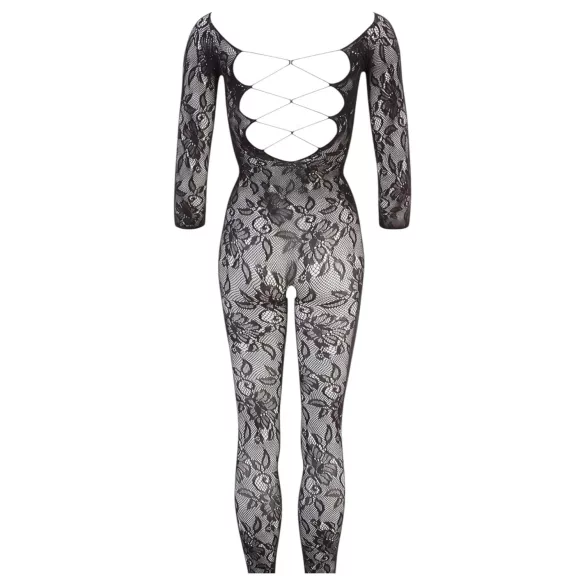 NO:XQSE - Blumen-Catsuit - Schwarz (S-L)