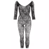 NO:XQSE - Blumen-Catsuit - Schwarz (S-L)
