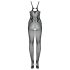 Obsessive G335 - Transparenter, offener Netz-Body (schwarz) - S-L