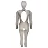 Cottelli Fantasy - Netz-Catsuit mit Maske und offenen Partien (schwarz) - S-L
