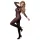Cottelli - Transparenter Catsuit mit offenem Schritt (schwarz) - S/M