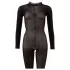 Cottelli - Transparenter Catsuit mit offenem Schritt (schwarz) - S/M