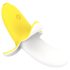 Lonely - Akkulade, wasserdichter Bananenvibrator (gelb-weiß)