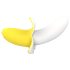 Lonely - Akkulade, wasserdichter Bananenvibrator (gelb-weiß)