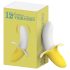 Lonely - Akkulade, wasserdichter Bananenvibrator (gelb-weiß)