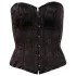 Cottelli - Besticktes Party-Korsett (Schwarz) - 2XL