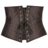 Cottelli Plus Size - Satin-Taillenkorsett (Schwarz) - 3XL