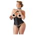 Cottelli Plus Size - Satin-Taillenkorsett (Schwarz) - 4XL
