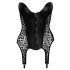 Noir - Leopardenmuster Strapsoberteil (Schwarz) - M