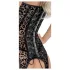 Noir - Leopardenmuster-Strapsoberteil (Schwarz) - L