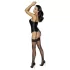 Cottelli Party - Satin-Korsett mit Strapshaltern (schwarz)