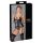 Cottelli Bondage - Glänzendes Hebe-Top mit Fesseln (schwarz) - L
