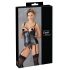 Cottelli Bondage - Glänzendes Hebe-Top mit Fesseln (schwarz) - L