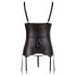 Cottelli Bondage - Glänzendes Hebe-Top mit Fesseln (schwarz) - L