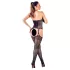 Mandy Mystery - gemustertes Halsetten-Netz-Set - Schwarz (S-L)