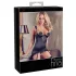 Abierta Fina - Glitzerndes Kettenoberteil und Tanga (Schwarz) - 85B/L