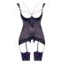 Abierta Fina - Glänzendes Ketten-Set (schwarz) - 85B/L