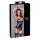 Cottelli Bondage - Glänzendes Hebe-Top mit Halsband (schwarz) - XL