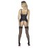 Abierta Fina – Hebe-BH mit Strumpfhalter (Schwarz)