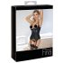 Abierta Fina – Hebe-BH mit Strumpfhalter (Schwarz)