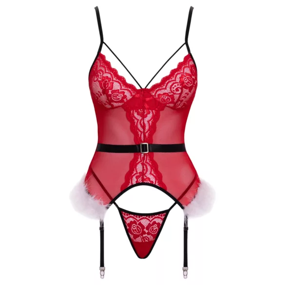 Cottelli - Weihnachts-Unterwäscheset (rot) - L/XL