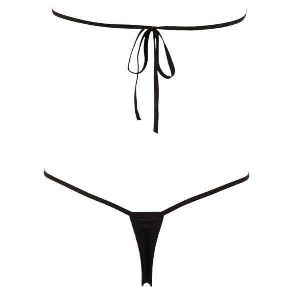 NO:XQSE - Offener Strass-Sexbody - Schwarz (S-L)