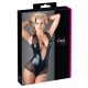 Cottelli - Glänzender Netz-Body (schwarz) - L
