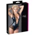 Cottelli - Glänzender Netz-Body (schwarz) - XL