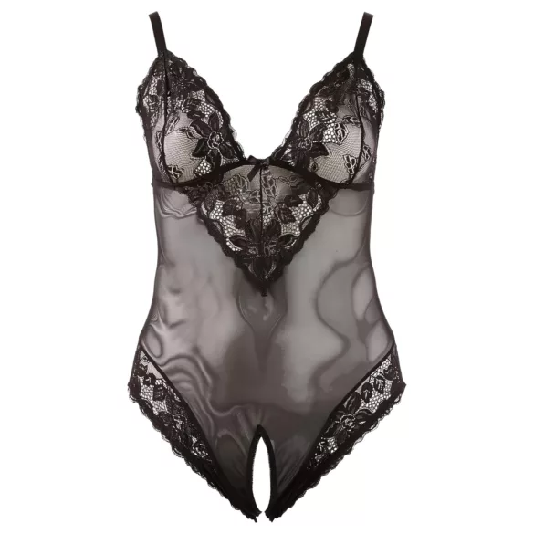 Cottelli Plus Size - Spitzenbody (schwarz) - XXXL