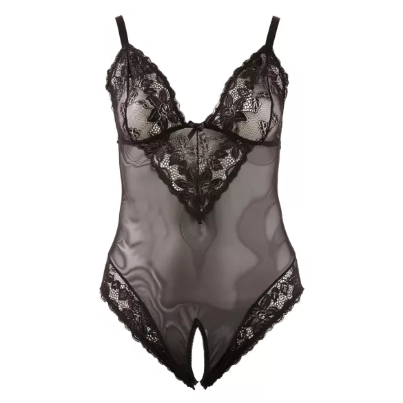 Cottelli Plus Size - Spitzenbody (schwarz) - XXXXL