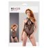NO:XQSE - Blumiges Neckholder-Netzbody - Schwarz (S-L)