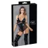 Cottelli Bondage - glänzender Body mit Handschellen (schwarz) - M
