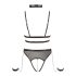 Cottelli Bondage - Offener Body mit Ketten (schwarz)