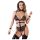Cottelli Bondage - Offener Body mit Ketten (schwarz) - L