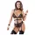 Cottelli Bondage - Strappy Open-Body mit Ketten (Schwarz) - L