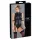 Cottelli Bondage - Ärmeloser, glänzender Body & Armfessel (Schwarz) - L