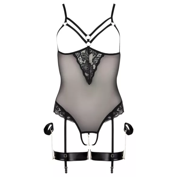 Cottelli Bondage - Metallringe Body & Handfesseln (schwarz) - L