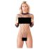 NO:XQSE - Langarm-Netz-Body - Schwarz (S-L)