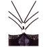 Abierta Fina - Strass-verziertes, trägerloses Body (schwarz)
