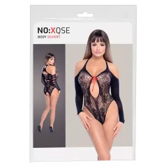 NO:XQSE - Body mit Schleife, langarm - schwarz (S-L)
