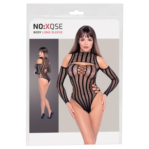 NO:XQSE - Langarm-Netzbody - Schwarz (S-L)