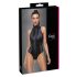 Cottelli Party - Schlangenhaut Bodysuit (schwarz) - L