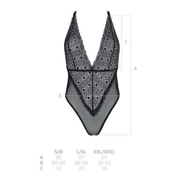 Passion Eco Zinnia - Spitzen-Body (schwarz) - L/XL