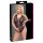 Cottelli Curves Plus Size - Transparenter, gemusterter Body (schwarz)