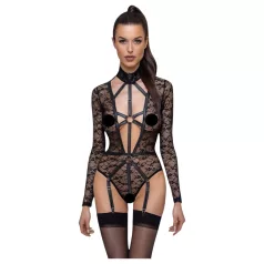 Cottelli - transparenter Riemenbody (schwarz)